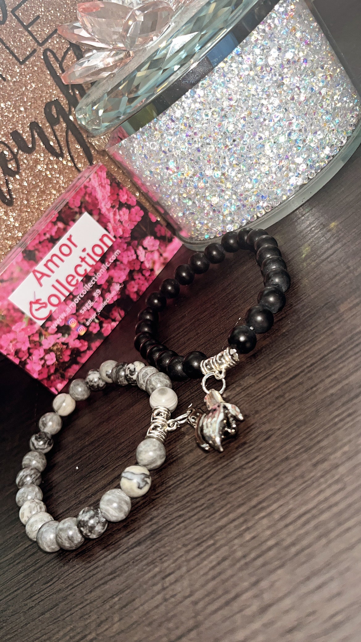 Hand in Hand Beaded Bracelet set