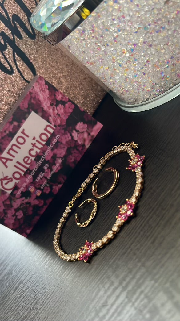 Lotus Tennis Bracelet