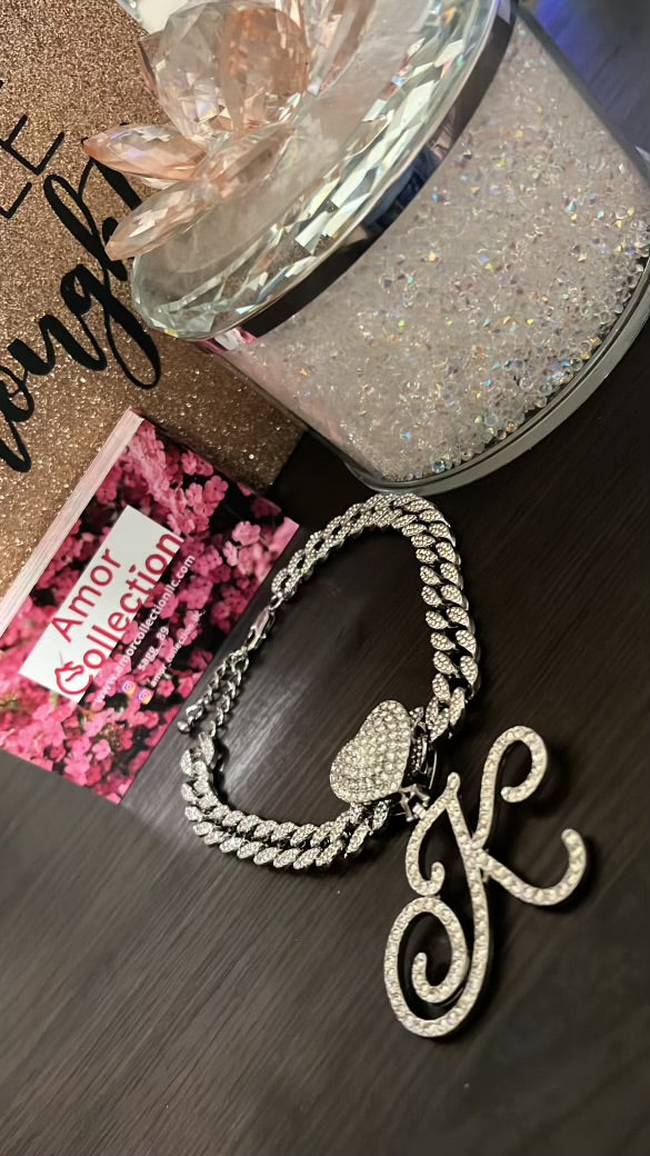 Custom Initial Cuban Link Anklet