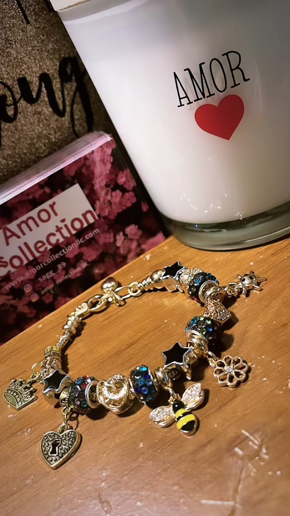Bee π Charm Bracelet