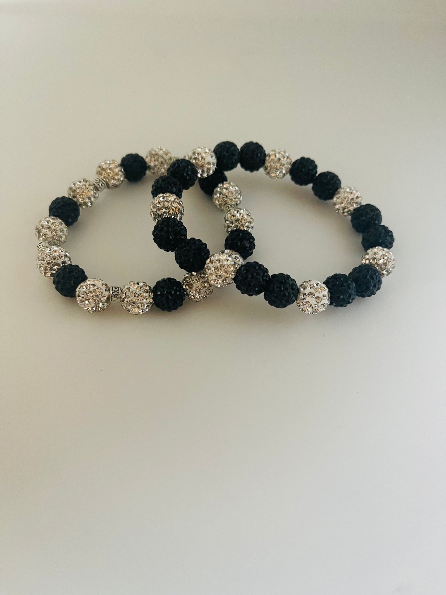 Black/Silver bling beaded set