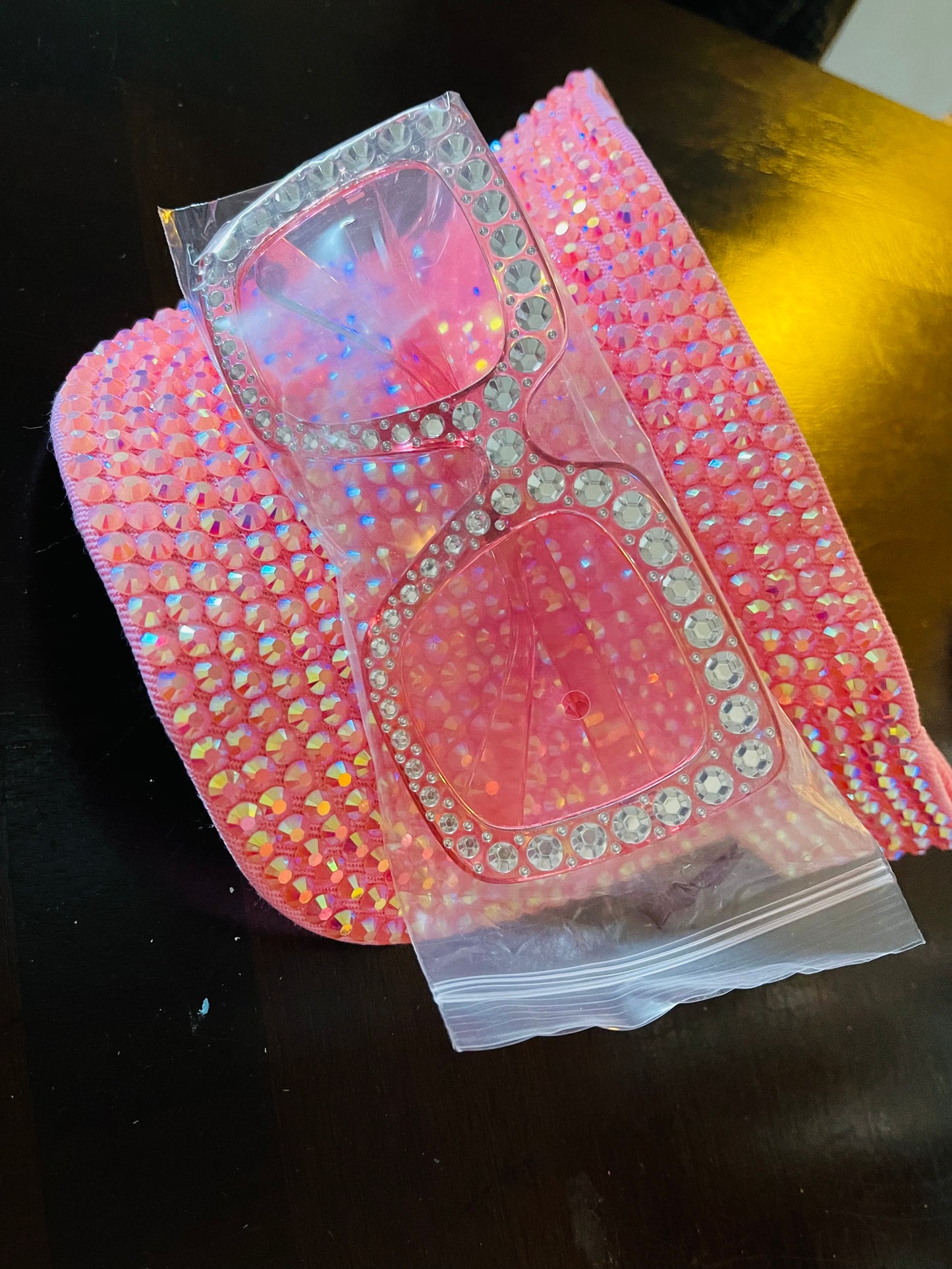 Bling Visor w/ Sunglasses to Match Set