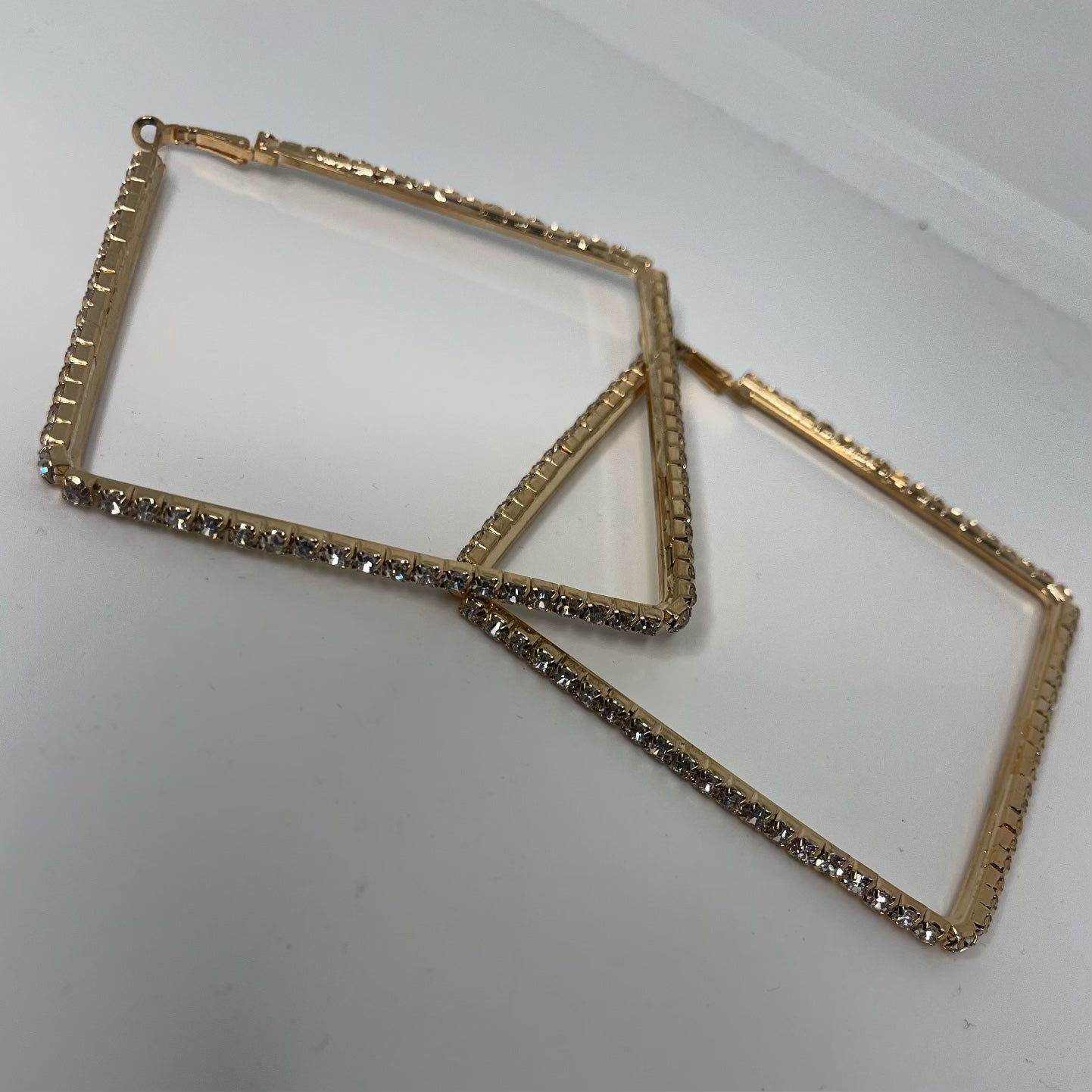 Bad & boujee Gold/Silver Square hoops