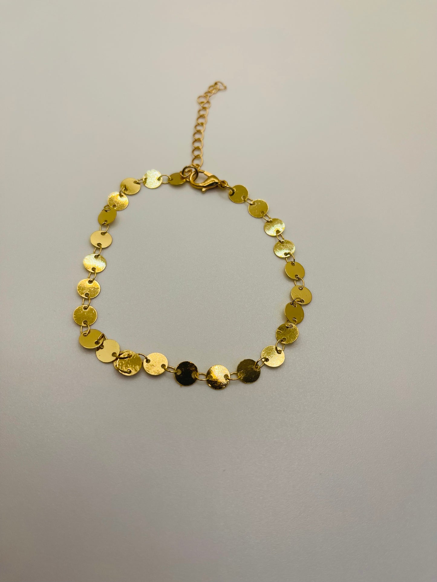 18k Gold plated Circles Anklet