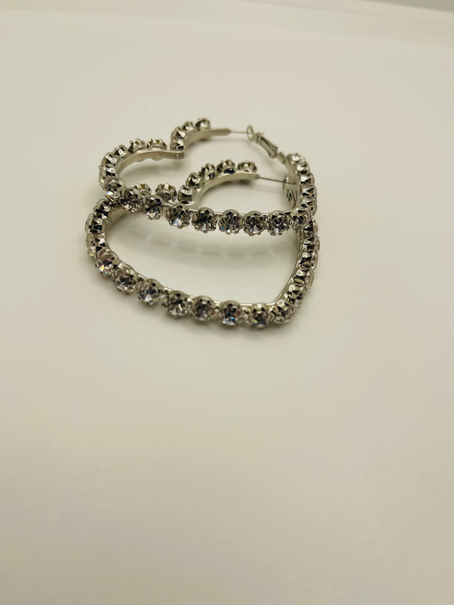 Diamond Heart Earrings