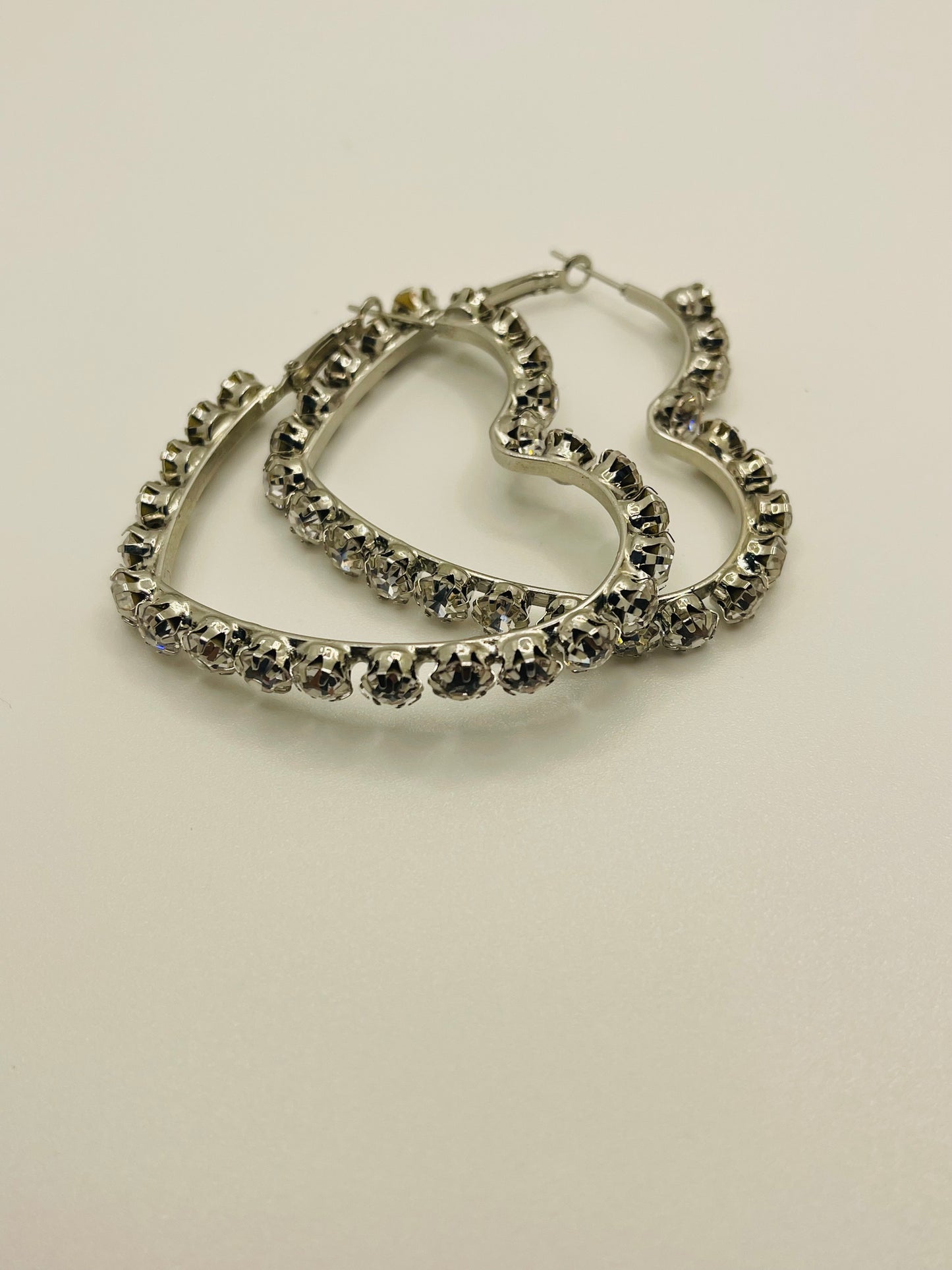Diamond Heart Earrings