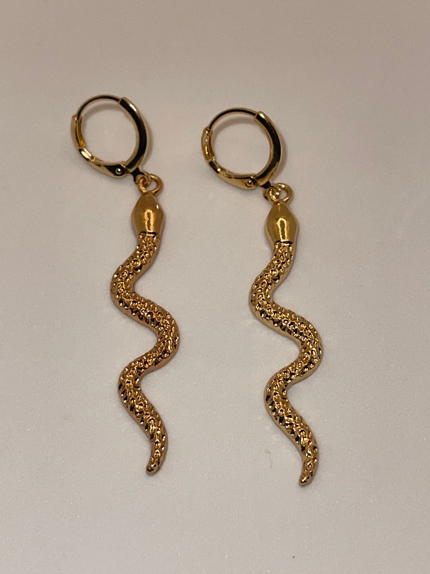 Snake style earrings