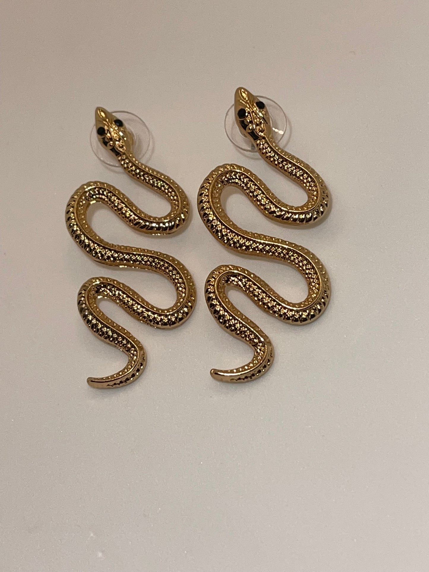 Snake style earrings