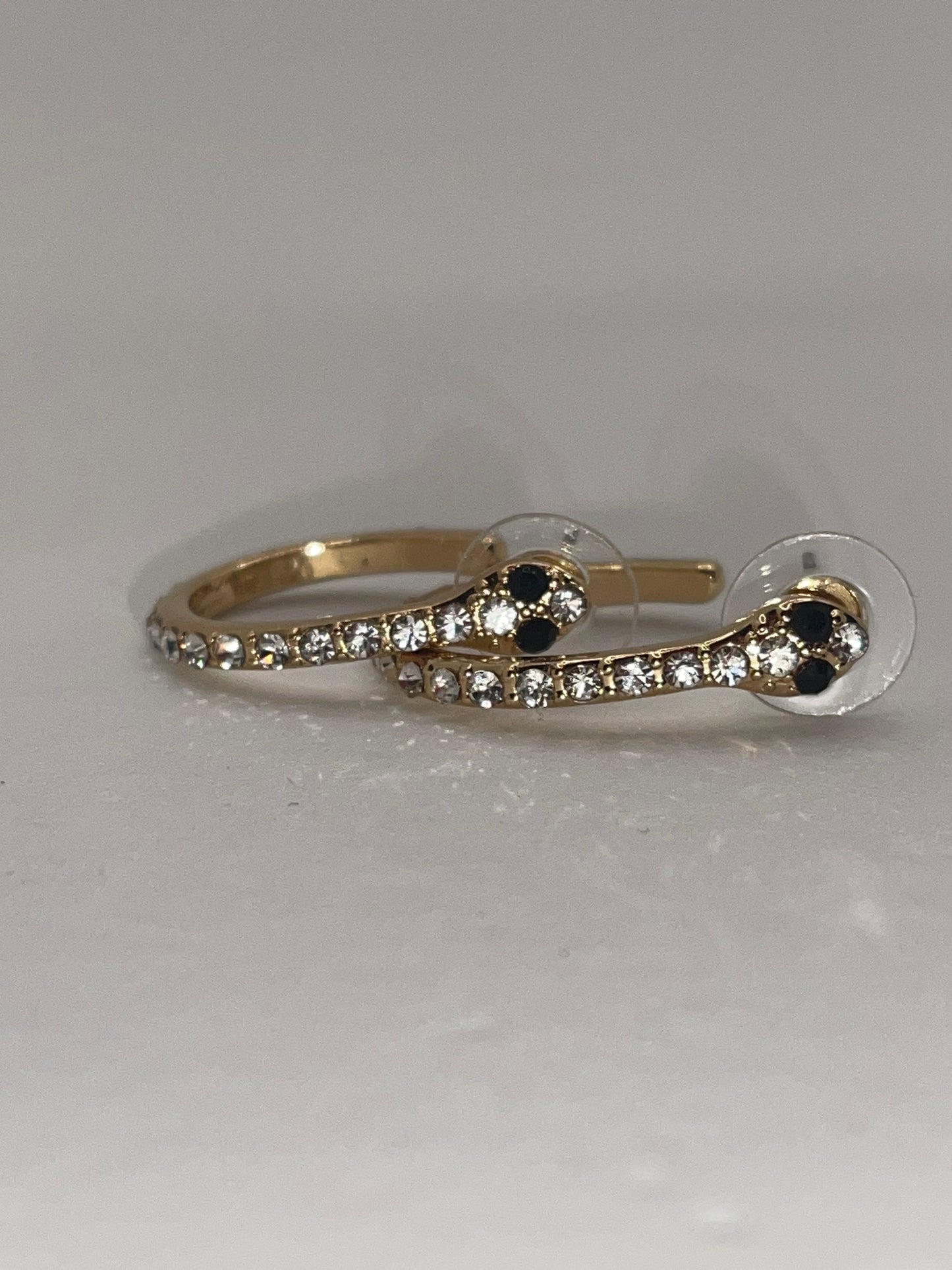Snake style earrings