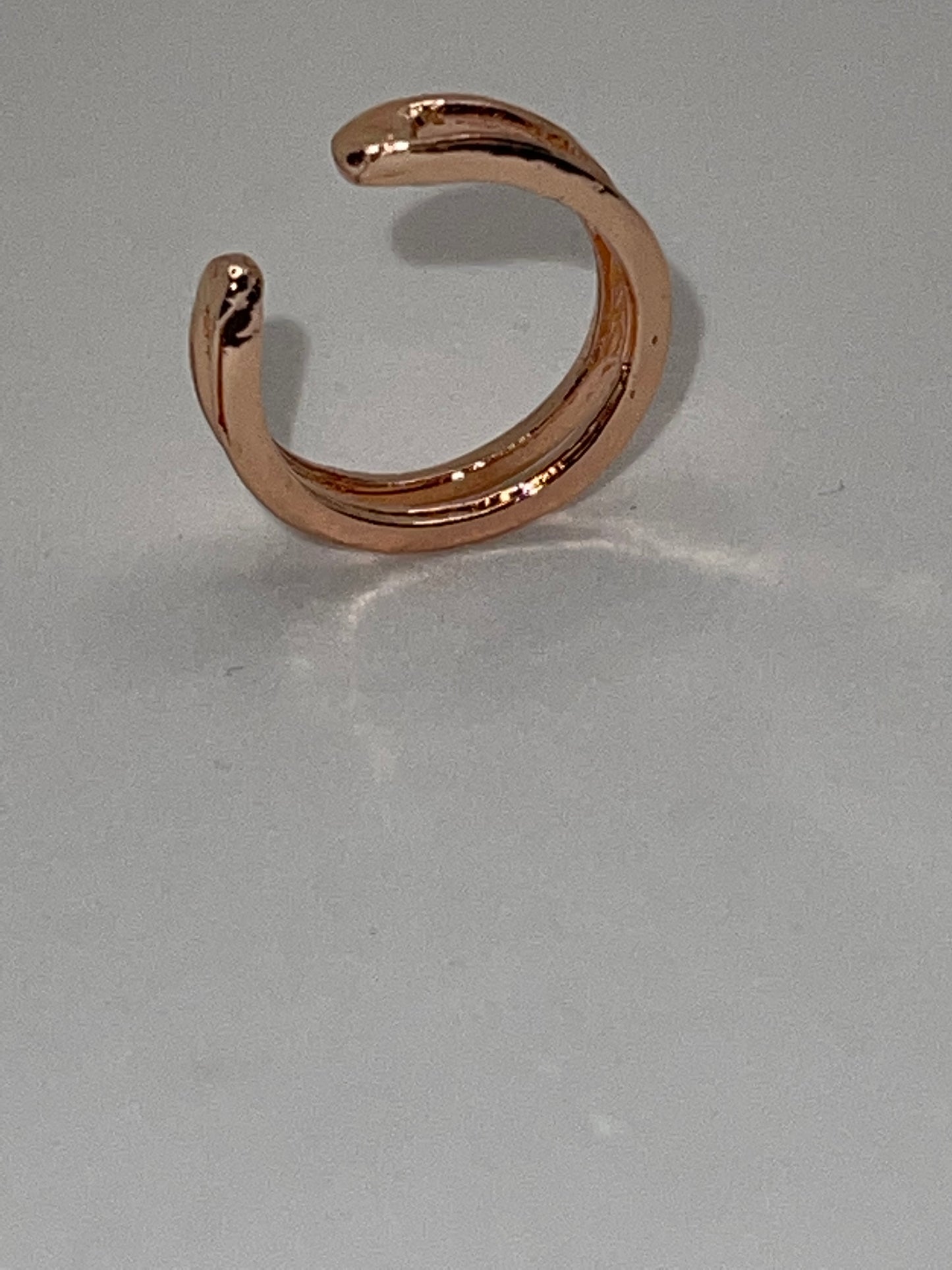 Rose Gold Plated Unique Open Toe Ring