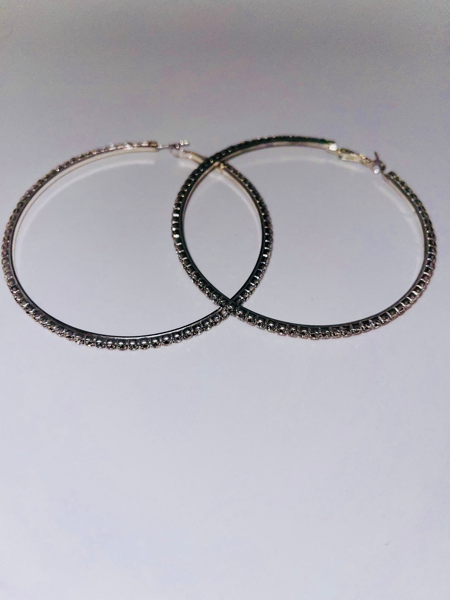 Diamond Hoop Earrings