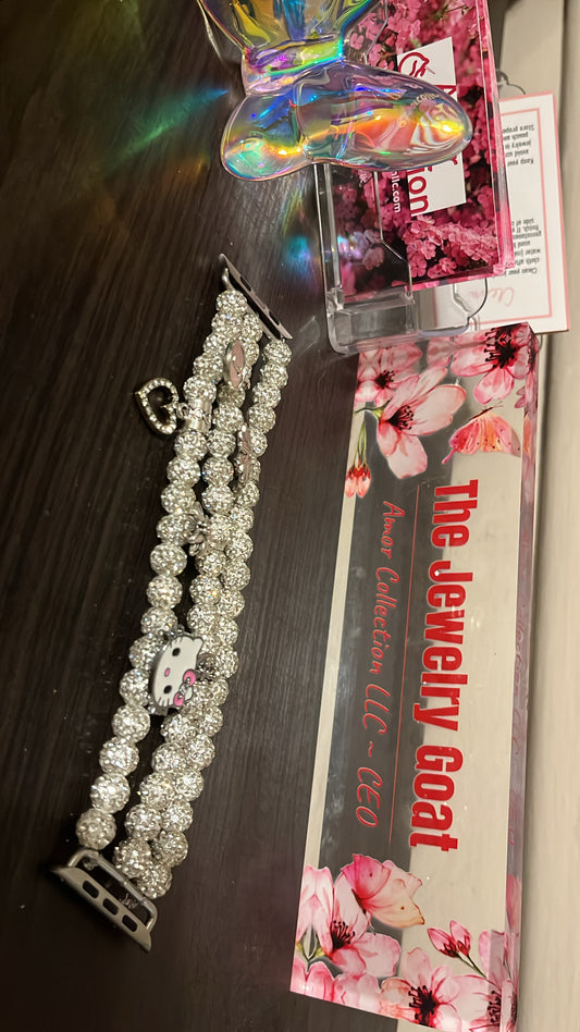 Silver Bling Apple Watch band