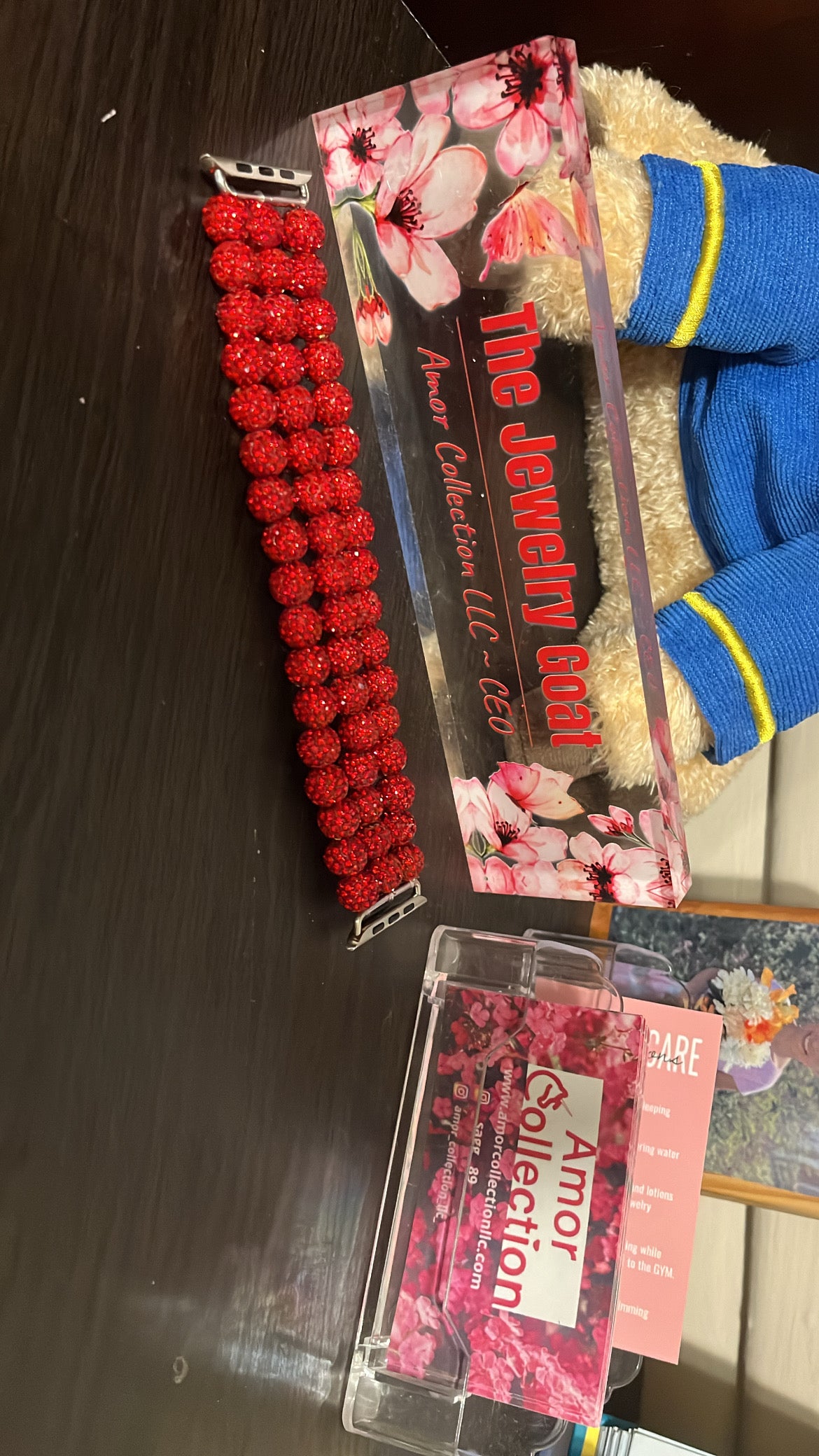 Red Bling Apple Watch Custom Band