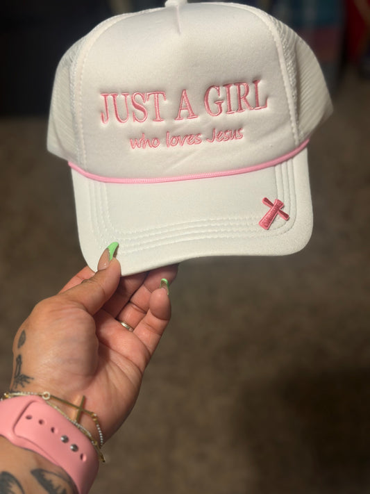 Just A Girl Who Loves Jesus Hat