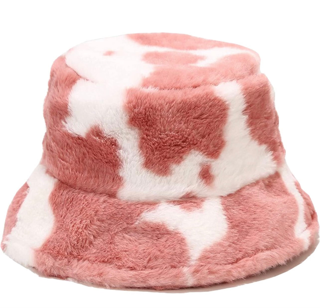 Pink/White Fur Bucket Hat