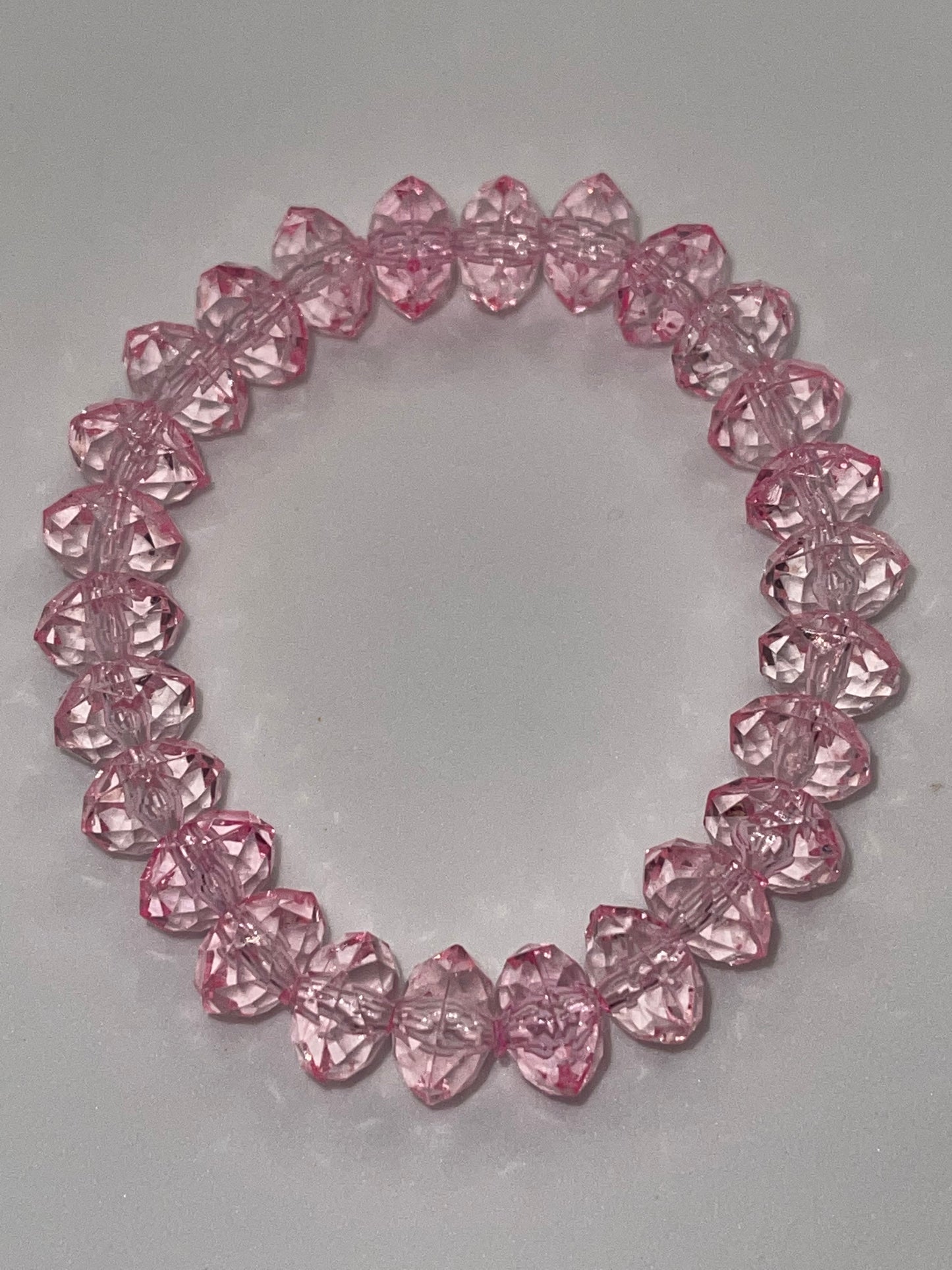 Pink unique style beaded bracelet